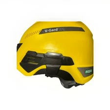 MSA V-Gard H1 Safety Helmet, Trivent w/ Fas-Trac III Pivot Headgear-yellow