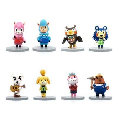 8 Stck. Switch Spiel Animal Crossing 2,7 Zoll Actionfigur Spielzeug Cake...