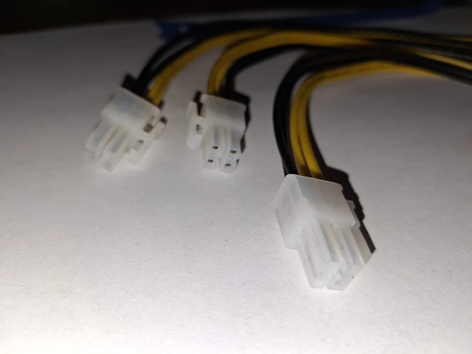 3-Pack LP4 Molex Male to ATX 4 pin Male Auxiliary Power Adapter Cable 9.5-inc... - Image 4 of 4