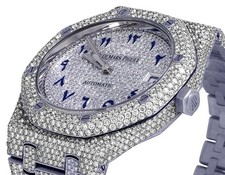 Mens Ladies Audemars Piguet Royal Oak 37MM Midsize VS Diamond Watch 23.45 Ct 7