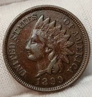 1899 Indian Head Penny Cent 1c Very Fine VF Brown US Bronze Coin IC99b