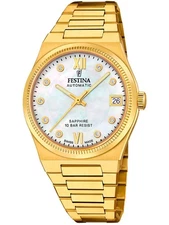 Festina F20033/1 Ladies Watch Swiss Made Rivé Automatic 35mm 10ATM