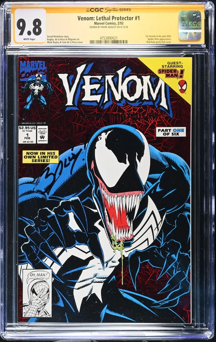 Venom Certified Guaranty Company (CGC) 9.8 Near Mint/Mint Comics