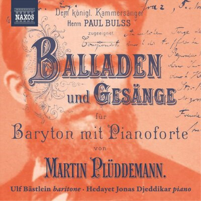 Martin Plüddemann Martin Plüddemann: Balladen Und Gesänge (CD) Album (UK IMPORT)