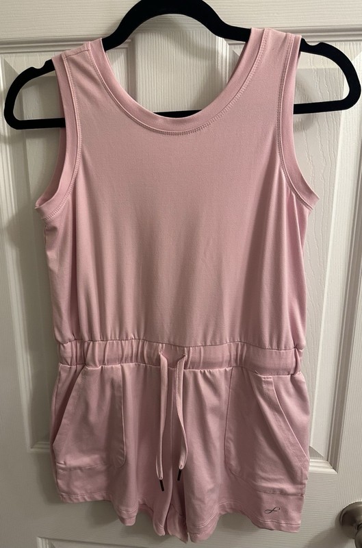 Freely Girls XL Pink Sleeveless Tank Shorts Romper One piece Jumpsuit Summer