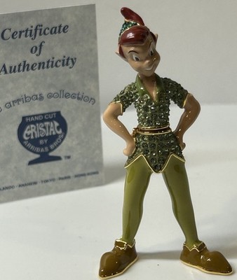 Disney Arribas Brothers Parks Exclusive Swarovski Jeweled Peter Pan AE & LE NMIB