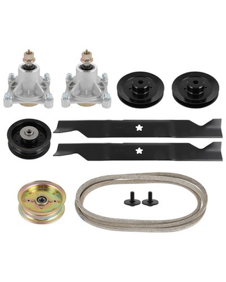 #ad For Husqvarna 46quot; RZ4623 Z246 RZ4619 Deck Rebuild Kit Blade Spindle Belt $106.31