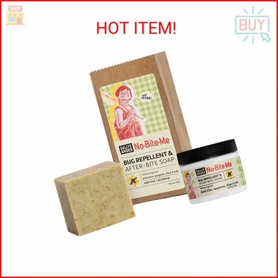 SallyeAnder No-Bite-Me Natural Mosquito Repellent Cream & Soap Set - DEET-Free B