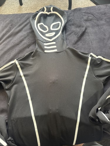 Morphsuit Skeleton Alien Zentai Spandex Skinsuit Costume Body Halloween M (8-10)