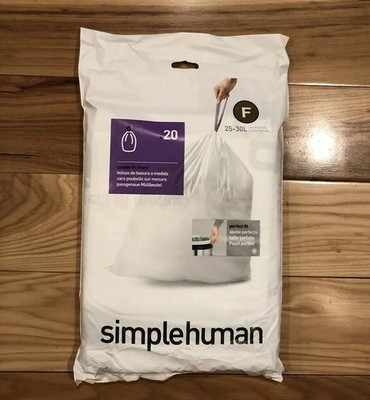 simplehuman Code F 30L/8G Custom Fit Liners 240 Liners