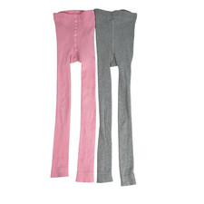 Hanna Andersson 130 / 8 Tights Gray  Pink