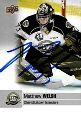 Matthew Welsh - Signed 2019-20 Upper Deck CHL Card #269