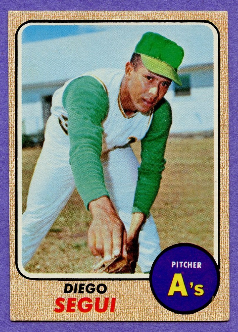 1968 Topps Diego Segui #517 Athletics High Number EX