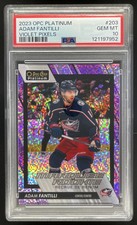 2023-24 O-Pee-Chee Platinum Violet Pixels #203 Adam Fantilli RC /299 PSA 10