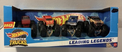 Hot Wheels Monster Trucks 2023 1: 64, 4 Pack LEADING LEGENDS / BIG FOOT / SAMSON
