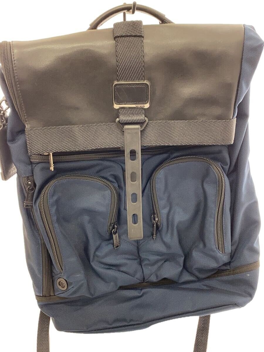Tumi London Roll Top Nylon Navy Backpack 1033021596 181