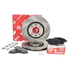 Bremsscheiben + Bremsbeläge vorne für CITROËN C3 I, C4, C4 I, XSARA; PEUGEOT