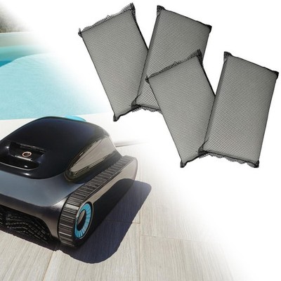 4x Robotic Pool Cleaner Filter Pads 24cm x 16cm Wiederverwendbare einfache