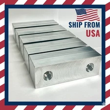 5 Pack (10pcs)  6 x 2 x 1" Machinable Standard Soft Jaws Set Kurt 6" Vises 6061T