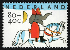 Niederlande - Briefmarke › Kinderfeste: Nikolaustag - 80+40 c - 1998 - postfrisch