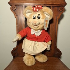 Vintage 13 inch Gulliver's World Gully Mouse Plush With Tag Rare