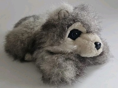 MJC Purr-Fection Gray Wolf Siberian Husky Plush Stuffed Animal Floppy 10''