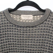 Vintage Tricots St Raphael Large 115 Geometric Knit All Cotton Sweater USA Made