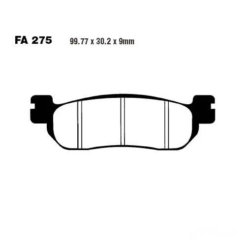 Bremsbelag EBC SFA275HH Hinten FüR Yamaha YP 250 R X-Max Black Max Bj. 2009-image