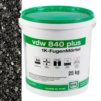 vdw 840 plus Fugenmörtel Pflasterfugenmörtel 1K FugenMörtel Basalt 25 kg