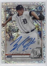 2020 Bowman Chrome Prospects Speckle Refractor /299 Zack Hess #CPA-ZH Auto 13uy