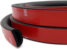 Foam Rubber Seal Strip, Self-Adhesive D Shape EPDM Rubber Weather Stripping f...