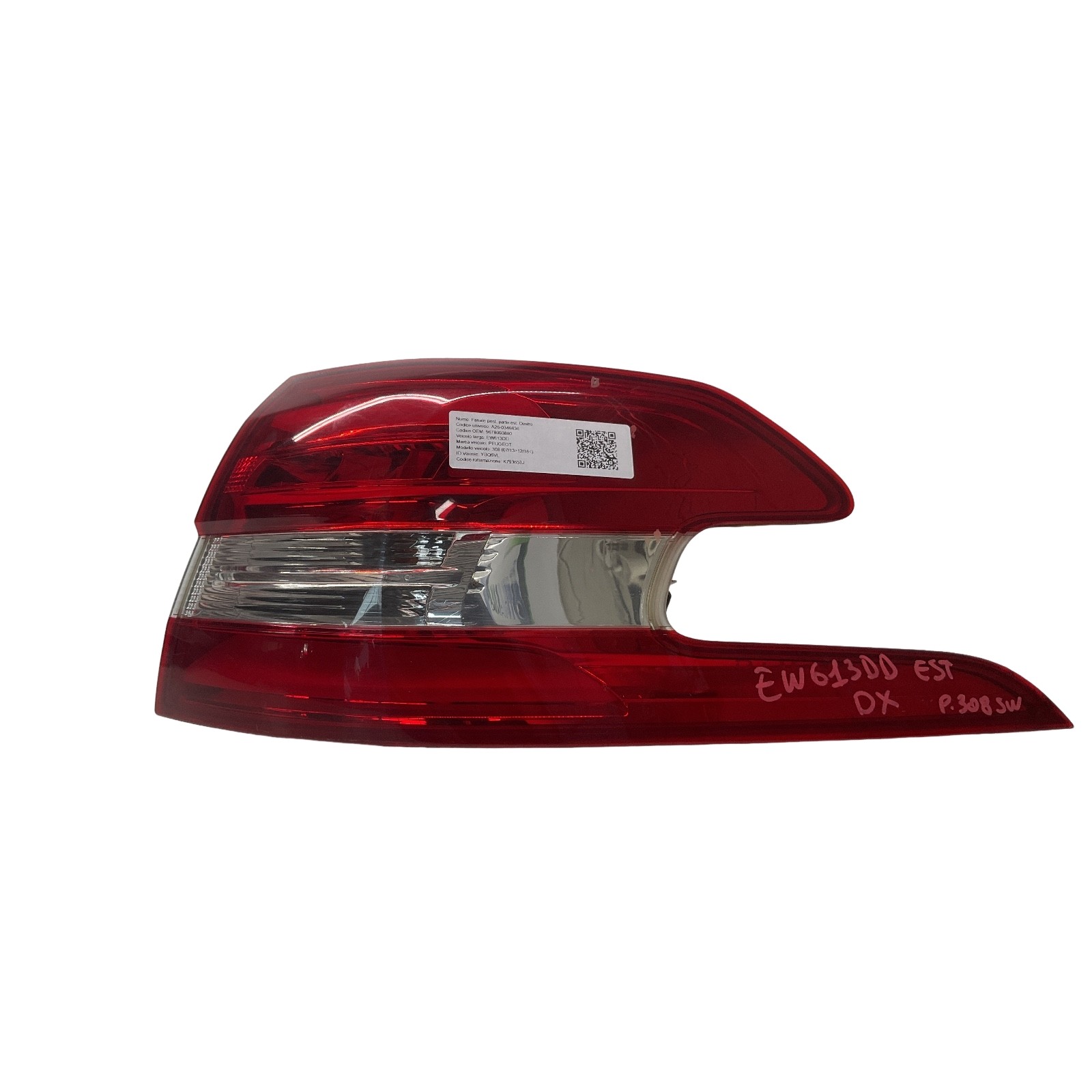 Ricambio Fanale Stop Faro posteriore esterno Destro 308 2013-2021 90019409 AH01