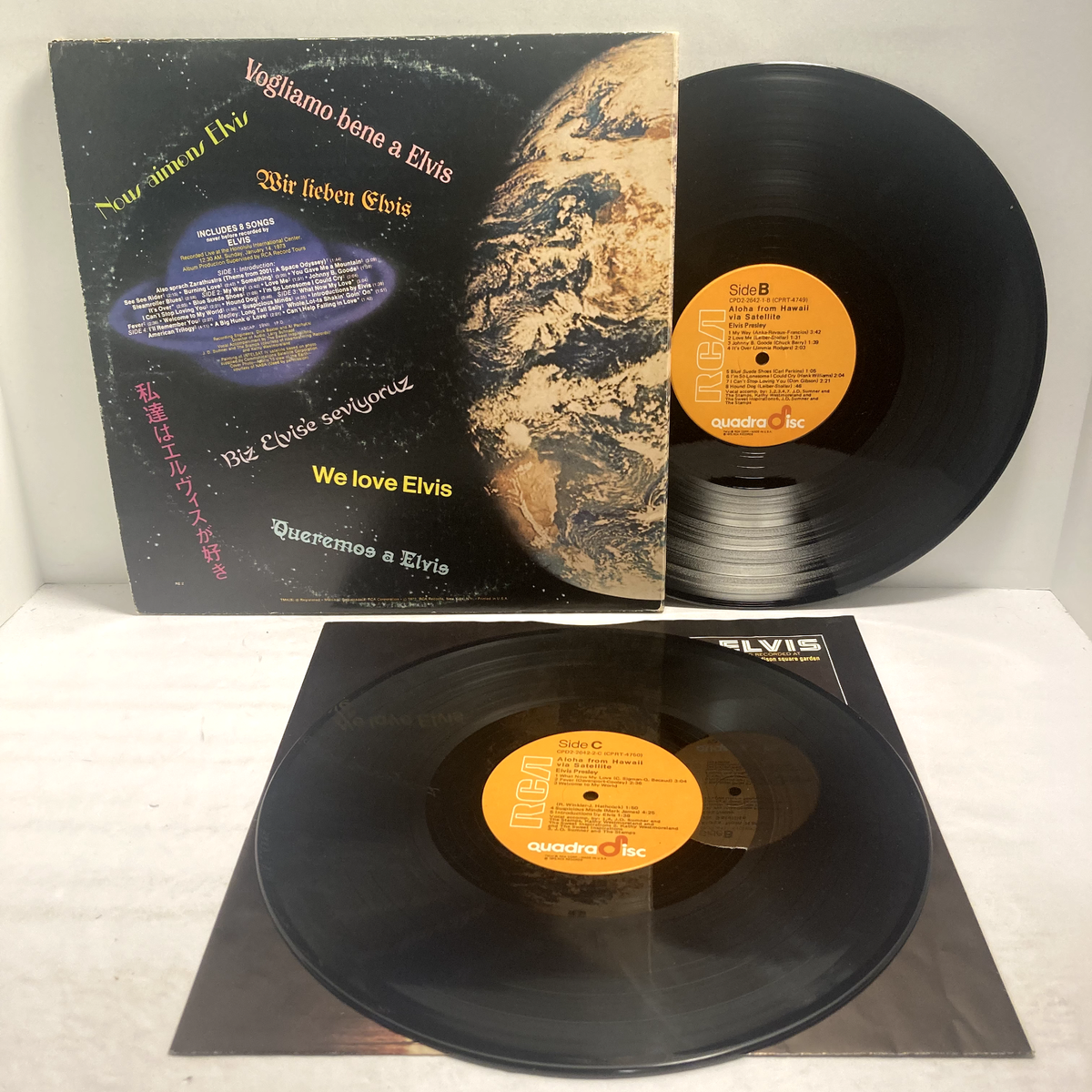 Elvis Presley - Aloha From Hawaii 2LP - RCA CPD22642 -Tested VG
