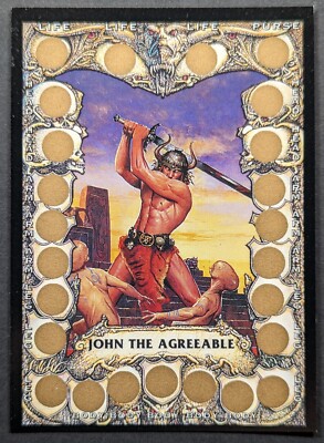 John the Agreeable Fighter Wanderer Sword 1993 Merlin Battle Cards Card #53 (NM)