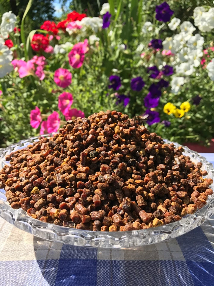 新鲜有机蜜蜂面包,天然发酵花粉,Perga,250 克,2024 季节 — 第 4/4 张图片