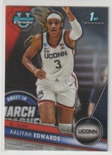 2023-24 Bowman University Chrome - AALIYAH EDWARDS - RC 1ST BOWMAN #19 Mystics