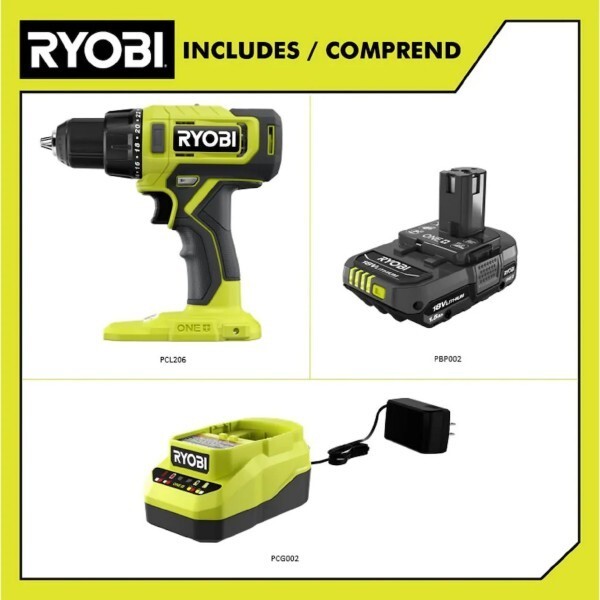 RYOBI CANADA 18V Li-Ion Cordless Drill/Driver Battery Charger