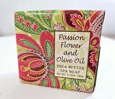 One Bar Greenwich Bay Shea Butter Spa Soap, 6.35 oz Passion flower and olive oil