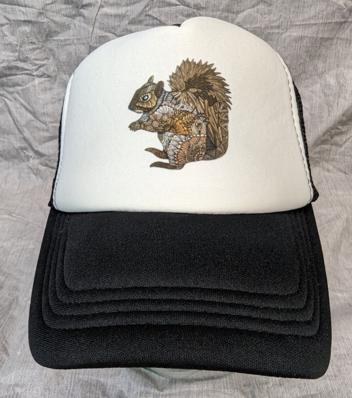 Squirrel Trucker Cap Mesh Back Adjustable Snapbac… - image 1