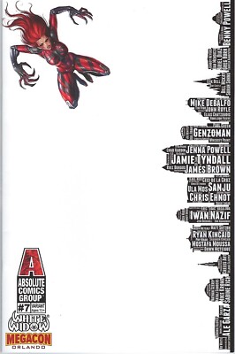 White Widow # 7 Jamie Tyndall Megacon Skyline 2 Variant Cover Edition !!!  NM