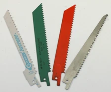 Lot of 4 Reciprocating Saw Blades 5" Milwaukee & Capewell USA Sawzall Cutting