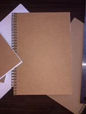 Handmade Sketch Book Pad 25 Sheet 7" x 10" High Quality Spiral 90lb/163 gsm