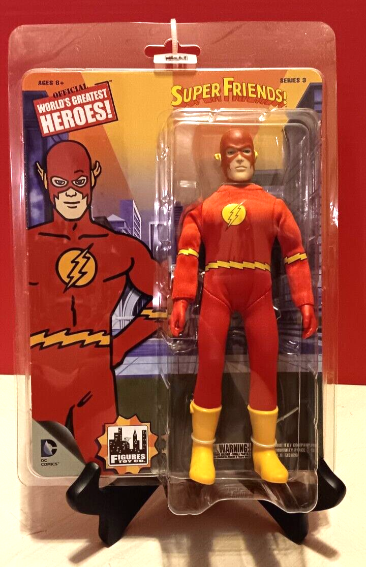FIGURES TOY COMPANY SUPER FRIENDS HEROES "FLASH" ACTION FIGURE 8"NIP