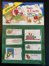 Vintage Package of CHRISTMAS TAGS 125 Count Made in USA