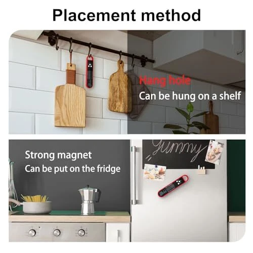 Meat Thermometer Digital - Waterproof Fast Meat Thermometer with Backlight &