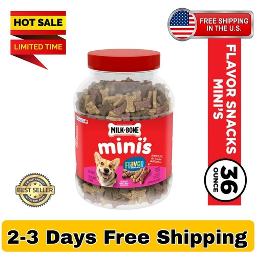 MilkBone Flavor Snacks Mini Dog Biscuits Flavored Crunchy Dog Treats