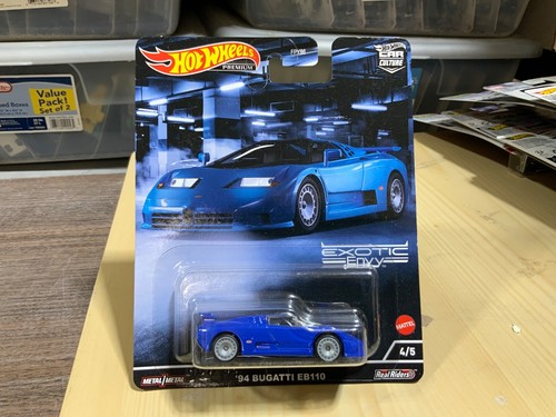 HOT WHEELS PREMIUM EXOTIC ENVY 4/5 '94 BUGATTI EB110