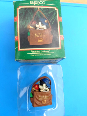 ENESCO Kleines Wunder, Sammelfigur ''Feiertagslieferung'' von 1992, OVP, neu, RAR