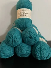 Cherub Aran Yarn By Cascade Yarns.  Lot Of 6 Skeins. 100 G Each. Color # 33 READ
