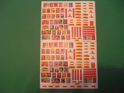 Décalcomanies Signalisation DANGER Rouge – Échelle HO – 2 Feuilles Avec 48 Logos – Pour Trains Miniatures